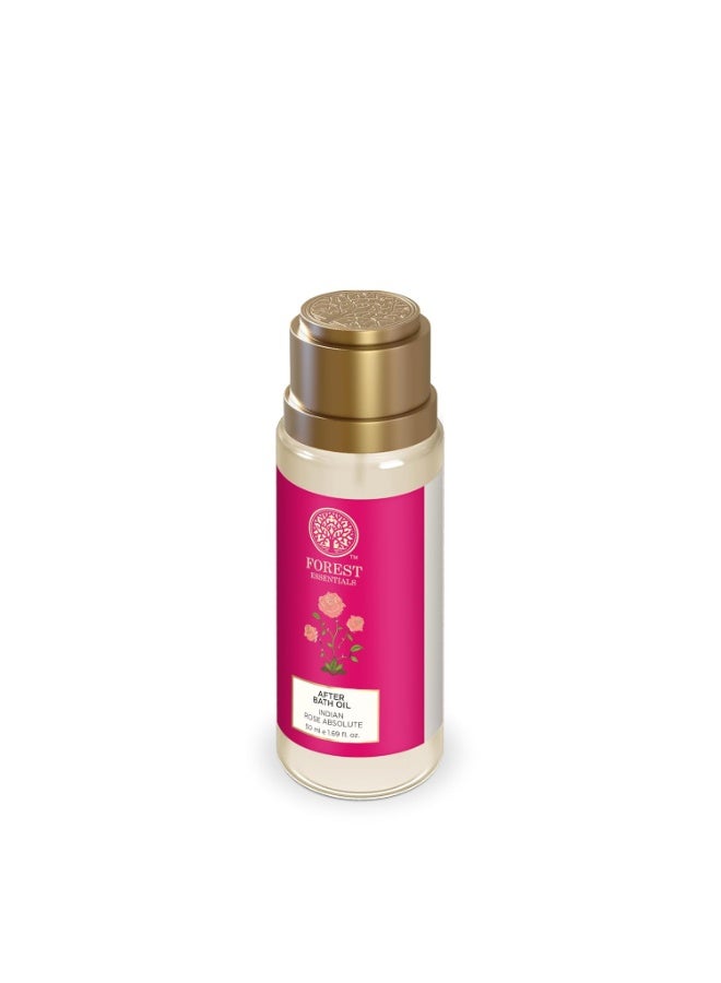 Forest Essentials After Bath Oil Indian Rose | After Shower on Wet Skin | Keeps Skin Hydrated | For Lightly Scented & Soft Skin | For Daily Use 50ml - Image 2